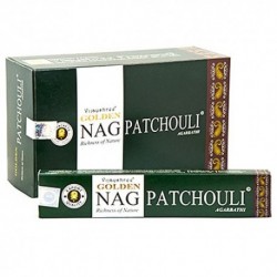 12 packs incienso golden nag patchuli 15 gr