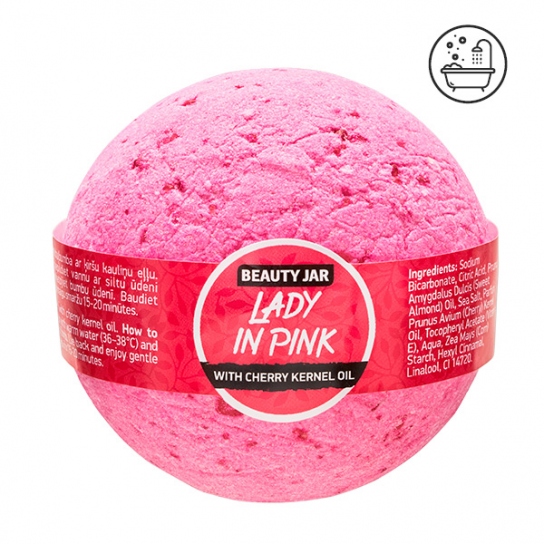 jar bomba de bano lady in pink