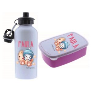 Conjunto Botella y Fiambrera Personalizada