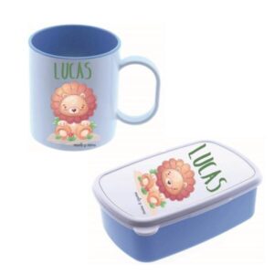 Conjunto Taza Fiambrera Personalizada