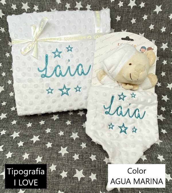 Tipografia I LOVE - Color AGUA MARINA
