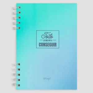 LIBRETA A5 AZUL TODO LO QUE VOY A CONSEGUIR 1