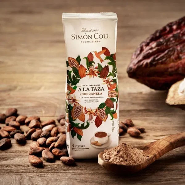Chocolate a la taza en polvo intenso 180g Simón Coll 2