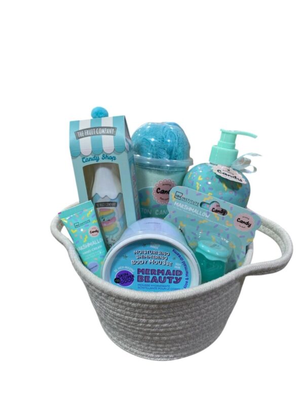 cesta regalo cosmetica malvavisco