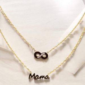 Doble Collar de Acero Mamá Día de la Madre 2
