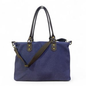 bolso loneta azul tinta