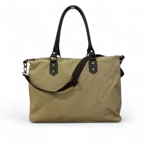 bolso loneta beige