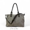 bolso loneta gris claro