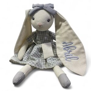 peluche conejita gris