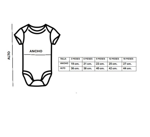 tallas body blanco personalizable mentaymora