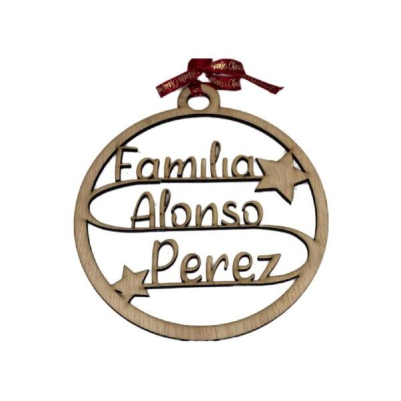 Bola Madera FAMILIA Personalizada 2